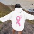 thumbnail image 4 of Karight Pink Ribbon - Breast Cancer Awareness Unisex Hoodie Sweatshirt, 4 of 5