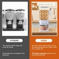 thumbnail image 4 of Cereal Dispenser Countertop 2 Pack with Bowls Spoons Cutlery Box,5.5 QT Dry Food Dispenser Snack Organizer Containers Storage with Lids for Pantry Kitchen Organization Oatmeal Nut Granola Candy, 4 of 7