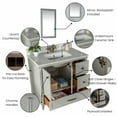 thumbnail image 4 of Nera Collection 36'' Gray Bathroom Vanity with Quartz Countertop and Sink, 4 of 10