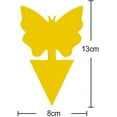 thumbnail image 2 of 24 Pack Sticky Fruit Fly and Fungus Gnat Trap Yellow Sticky Bug Insect Killer for Indoor and Outdoor Houseplant, 2 of 6