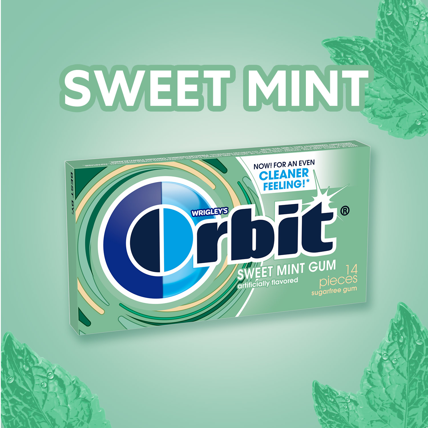 Orbit Sweet Mint Sugar Free Chewing Gum Travel Essentials - 3 Ct Pack - image 2 of 13