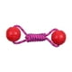 thumbnail image 2 of Pelota de cuerda para perros resistente a las mordeduras, entretenimiento interactivo, pelota de tirar resistente, juguete para perros Rojo, 2 of 9