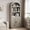 Gray, variant on Memoryfield 5 Shelf Arched Bookcase, 71.7" Tall Farmhouse Wooden Bookshelf, Open Display Storage Rack for Living Room, Home Office, White