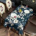 thumbnail image 2 of Pioneer Flower Floral Print Pattern Rectangle Tablecloth 60"x120",Waterproof Polyester Rectangle Table Cloth, Wipeable Spillproof Polyester Tablecloth for Dining, Camping, Indoor and Outdoor, 2 of 6