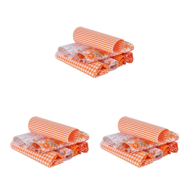 Billuyoard Paquete de 7 telas de algodón de tejido liso, tela cuadrada impresa para costura, costura para el hogar, Patchwork, textil para manualidades DIY Type1 NO1 Billuyoard CBP005417