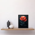 thumbnail image 4 of Artery8 Realistic Red Poppy Painting Dramatic and Bold For Living Room Artwork Framed Wall Art Print A4, 4 of 5