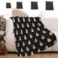 thumbnail image 1 of Manta de Franela Suave y Ligera, Ideal para Regalar En Navidad | Negra | 100 X 75 Cm | 250 G | Estampado Navideño | Regalo Perfecto para Navidad | Resistente y Transpirable | Fácil de Cuidar | 1 Unid, 1 of 6