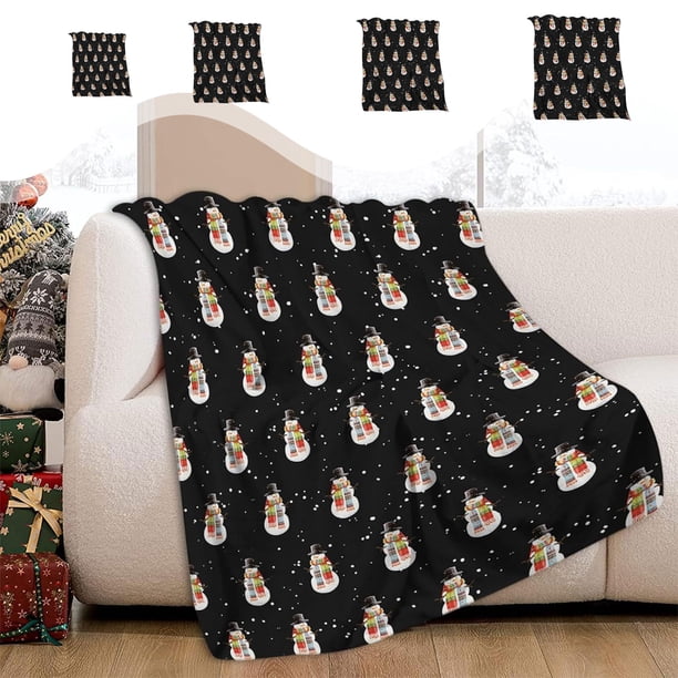Manta de Franela Suave y Ligera para La Siesta, Regalo Navideño