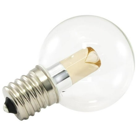 

120V Prem LED G40 Lamp Transparent Glass E17 Warm White - 2700K