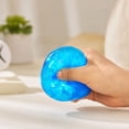 thumbnail image 2 of Maltose Glitter Aurora Stress Relief Squeeze Ball, Slow‑Rising Squishy Fidget Toy with Iridescent Confetti, Soft Sensory Hand Toy for Adults,Blue, 2 of 2