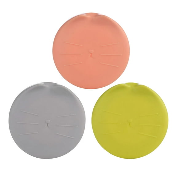 LULULION Lids for Cans Pet Food Can Covers Pink 3Pcs