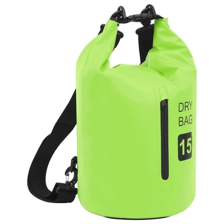 Carevas Dry Bag with Zipper Green 4 gal PVC