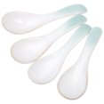 thumbnail image 2 of 4pcs Ceramic Spoons Restaurant Tableware Soup Spoons Ceramic Cereal Spoons, 2 of 8