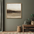 thumbnail image 4 of Framed Canvas Print Abstract Field Landscape Wall Art Neutral Vintage Decorative for Living Room Bedroom - 24"x24" NATURAL, 4 of 8