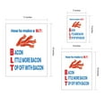 thumbnail image 7 of Designs ByLITA How To Make A BLT: Bacon Little More Bacon Top Off With Bacon, 11 x 14 Black Framed Wall Art Print | Funny Home Decor, 7 of 7