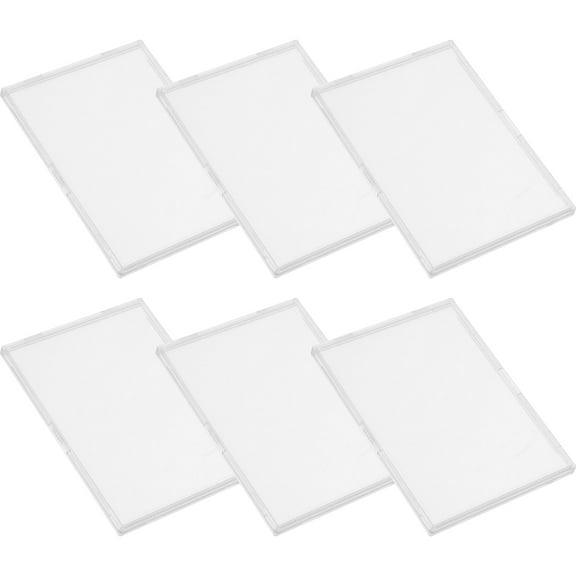 HOMEMAXS  10 Pcs Display Card Holders Cards Baseball Case Transparent