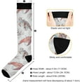 thumbnail image 3 of Coolnut 1 Pair Turtle Jellyfish Compression Socks 20-30mmHg Knee High Women Socks Tube Athletic Stockings for Men Sport Soccer Running Cycling Medical Nurse Winter Travel Gift, 3 of 7