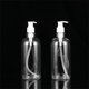 thumbnail image 4 of GOOHOCHY Juego de 8 botellas con bomba, vacías y rellenables, para aceites esenciales, líquidos y cosméticos (botella transparente + cabezal de bomba blanco)., 4 of 8