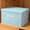 Light Blue, variant on Bxaolu Large Quart Collapsible Stackable Storage Bins with Lids, 1 Pack Cotton Linen Fabric Closet Boxes with Lids, Storage Cube Baskets Container Organizers for Bedroom Office(18L)