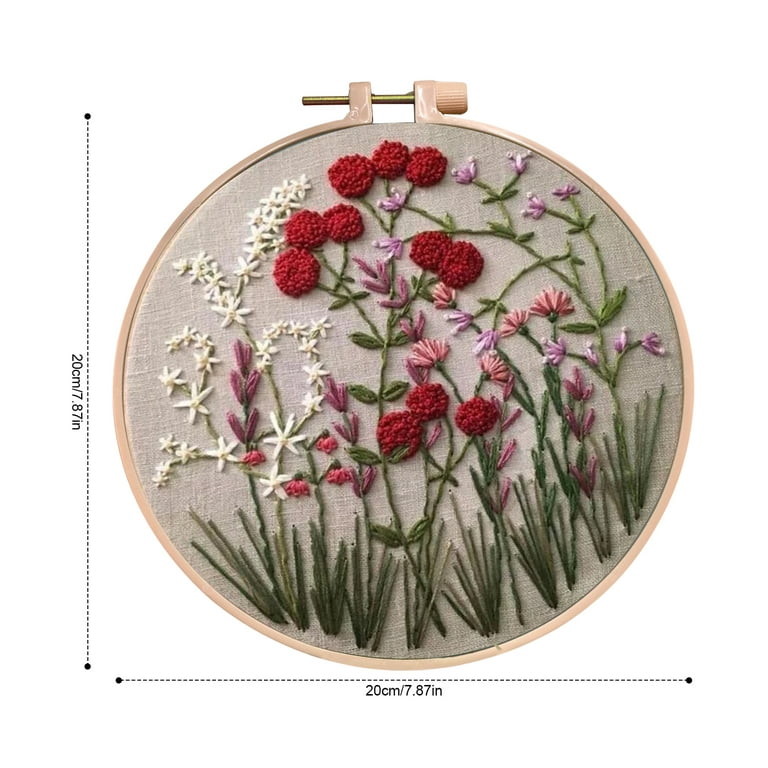 Embroidery Starter Kit with Pattern,Cross Stitch Kit for Adults