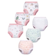 BIG ELEPHANT 6 packsToddler Training Pants, Soft Cotton Absorbent Training Underwear for Baby Boys & Girls, Ages 12-24months
