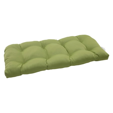 Pillow Perfect Outdoor/ Indoor Forsyth Green Wicker Loveseat Cushion