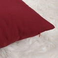 thumbnail image 7 of Unique Bargains 2-Pack Canvas Solid Decorative Throw Pillow Cover 12" x 20" Red, 7 of 7