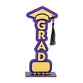 thumbnail image 2 of 2026 Graduation Party Decoration, Wooden GRAD Letters Tabletop Sign Graduation Decor, Class of 2026 Table Centerpieces Grad Congratulate Table Toppers, for High School College, 4*9 inch, 2 of 9