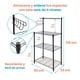 thumbnail image 2 of Estante Organizador Alacena Cocina Metal Rack Para Microondas, 2 of 4