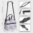 thumbnail image 2 of Disketp Lavender Flowers Lonchera Térmica para Mujer y Hombre, Bolsa de Almuerzo Reutilizable e Impermeable para Trabajo, Viajes y Picnic, 2 of 7
