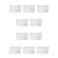 thumbnail image 1 of Matsuzay Bolsa de malla de almacenamiento para nevera Compartimento doble Organizador colgante Verduras Misceláneas Bolsillo Clasificación Blanco 10piezas, 1 of 6