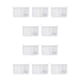 thumbnail image 3 of Cateissary Bolsa de malla de almacenamiento para refrigerador, organizador colgante, soporte para verduras, PP, blanco Blanco 10piezas, 3 of 6