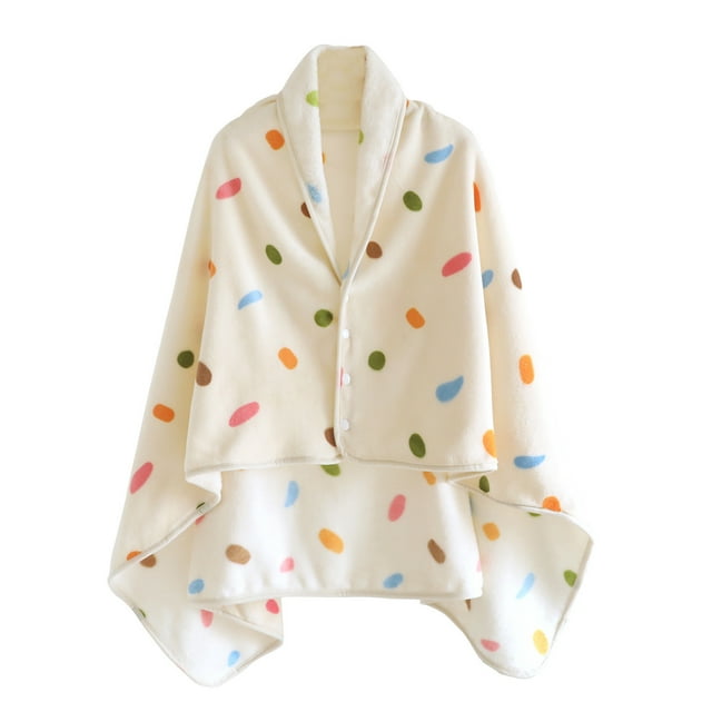 Chal de franela de invierno para mujer, grueso, de color sólido, manta, capa cálida, chal, top de poliéster para mujer