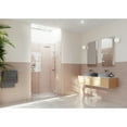 thumbnail image 2 of Glass Warehouse  42.25 in. W x 78 in. H Glass Hinged Pivot Frameless 3 Panel Inline Shower Door in Polished Chrome Chrome Finish, 2 of 5