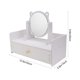 thumbnail image 2 of BRIGHTFUFU 1Ud Multifunctional White Desktop Makeup Mirror with Storage Drawer and Smooth Surface, 2 of 7