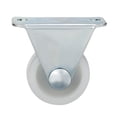 thumbnail image 3 of 8Pcs 1 Inch Rigid Non-Swivel Casters PP Plastic Wheel Top Plate Mounted White, 3 of 5