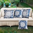 thumbnail image 2 of Fundas de Almohada para Exteriores Qahing Impermeables 45x45cm Azul Gris x4, 2 of 8