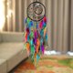thumbnail image 5 of Atrapasueños de árbol de la vida tejido para colgar en la pared | Decoración de poliéster multicolor para el hogar | 70 x 20 cm, estilo escandinavo, con plumas, 5 of 5