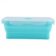 thumbnail image 2 of 4 tama?os de silicona plegable portátil lonchera bento cajas ecológicas plegable contenedor de alimentos fiambrera 350/500/800/1200 ml (verde 1200 ml) EOTVIA  No, 2 of 7