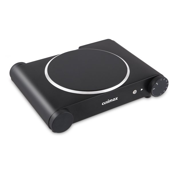 Cusimax Ceramic Hot Plate Portable Electric Cooktop Burner Single/Dual