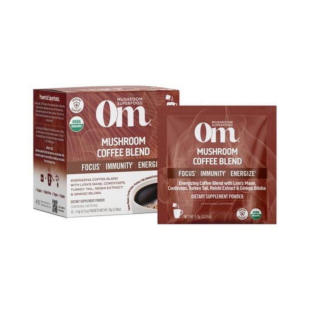 OM Mushroom Superfood Mushroom Coffee Blend, Organic - 6 x 6.24 oz