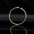 thumbnail image 5 of Enkelt Manschettarmband 18K Äkta Guld Platinapläterade Fina Armband Mode Smycken Öppna Armband Manschettarmband, Vriden eller Hjärta Stil, 5 of 5