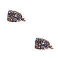 thumbnail image 1 of Minnieouse Gorros de calabaza para enfermera, servicio de larga duración, botón de Color puro, corbata en la espalda, banda para el sudor L14 2Conjunto, 1 of 6