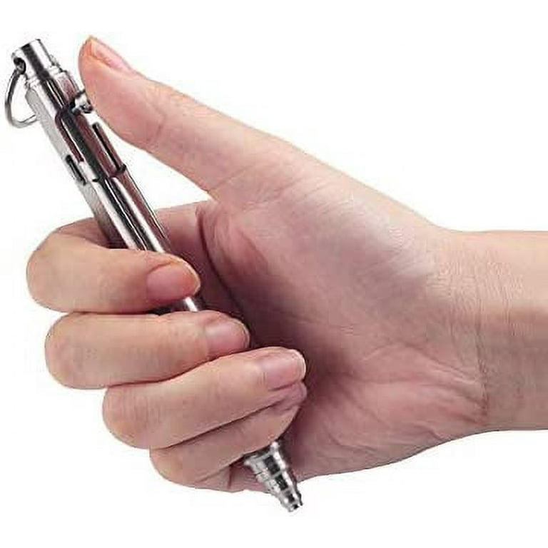 SMOOTHERPRO Heavy Duty Stainless Steel Bolt Action Pen for Tremor Parkinson  Arthritic Hands EDC Pocket Design (SS258) 