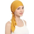 thumbnail image 2 of Qhome Womens Rhinestone Head Scarf Head Wrap Chemo Cap Spandex Bandana Du Rag, 2 of 7