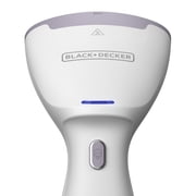 BLACK+DECKER Compact Handheld Garment Steamer, 1000W, 30-Second Heat Up, 6-Minutes of Continous Steam, 10.8 fl oz Detachable Water Tank, Lavender & White