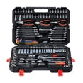 thumbnail image 1 of VEVOR Juego de Herramientas Mecánicas de 314 Piezas, Juego de Dados Métricos, Llaves, Puntas de Destornillador, Accesorios y Estuche, con Etiquetas de Tamaño para Reparaciones de Automóviles, Hogar, 1 of 9