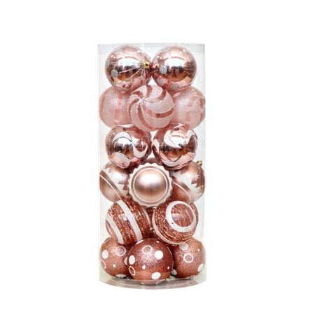 

Chueow 24PCS Ball Ornament Pendant Party Supplies Tree Hanging Plastic Ball For Tree Decoration 6cm/2.36in