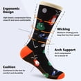 thumbnail image 3 of WeciBor Cushioned Athletic Socks Cycling Running Casual Crew Socks for Men & Women, 3 of 5