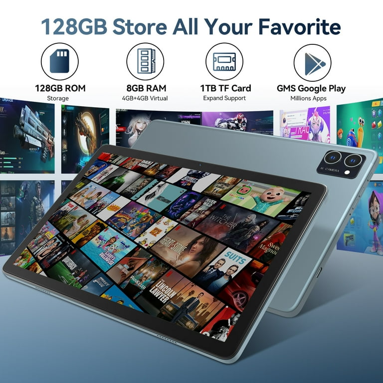 Android 12 Tablet 10.1 inch 128GB Tablet, 2024 Latest Update Octa-Core with Keyboard, Dual 13MP+8MP Camera, 5G WiFi, Bluetooth, GPS, IPS Full HD Android 12 Tablet 10.1 inch 128GB Tablet, 2024 Latest Update Octa-Core with Keyboard, Dual 13MP+8MP Camera, 5G WiFi, Bluetooth, GPS, IPS Full HD